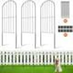 Clôture de Jardin en Métal - VEVOR - Clôture de Jardin Barrière Animaux 61x33cm Lot de 28 Sans Creuser
