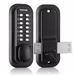 Serrure de Porte Mécanique - VEVOR - Serrure de Porte Mécanique Verrou à Code sans Clé Clavier à 14 Touchespour 35 à 65 mm