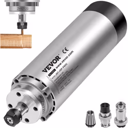 Moteur de Broche Refroidi à l'Air 1,5 kW Pince ER11 & Quatre Roulements & 12000-24000 tr/min Ces moteurs de broche adoptent d ...