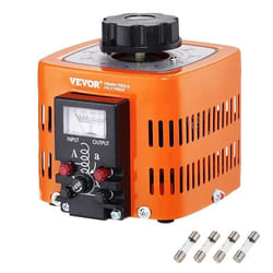 Tension variable - VEVOR - Transformateur tension variable 500VA régulateur tension AC 17A 0-300V CE 140 x 165 x 127 mm