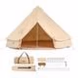 Tente de Camping - VEVOR - 4 Saisons 7 m 50 kg Tente de camping familiale Capacité jusquà 12 personnes avec Trou de Poêle à B ...