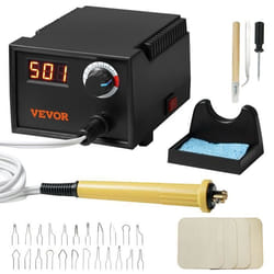 Kit de Pyrogravure sur Bois - VEVOR - Pyrograveur Professionnel 200~700 °C Réglable 1 Stylo 23 Pointes en Fil