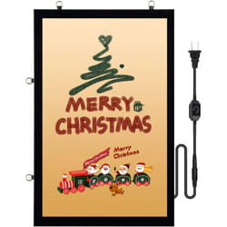 Vevor - Cadre Lumineux Mural 61 x 91,4 cm Noir, Porte-Affiche led en Aluminium, Caissons Lumineux Retroeclaire, Panneau d'Affichage Publicitaire