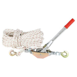 Treuil Manuel à Cliquet-VEVOR-Charge 075T Corde3048m Diamètre15mm-2 Crochets Outil dExtraction Robuste-Déplacer des Bateaux