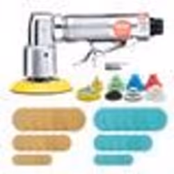 Ponceuse Pneumatique - VEVOR - Kit Ponceuse Orbitale Pneumatique 58 PCS 15000tr-min 1-2-3po 25-50-76mm