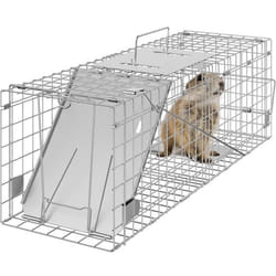 Piège pour Animaux Vivants-VEVOR-610x203x203 mm Cage Trappe Chat Pliable Fil Fer Galvanisé Sans Cruauté-pour LapinsRatons Laveurs