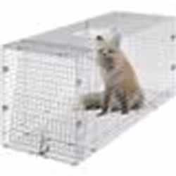 Piège pour Animaux Vivants-VEVOR-1067x406x457mm Cage Trappe Chat Pliable Fil Fer Galvanisé Sans Cruauté-pour Tatous Chats Err ...