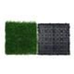 Gazon Artificiel - VEVOR - Gazon Artificiel Pelouse Synthétique Extérieur Intérieur 18 Dalles 310 x 310 x 220 mmpour Jardin