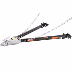 Barre de remorquage-VEVOR-2495 kg avec chaînes universelle acier allié revêtement en poudre sur pare-chocs-pour camion