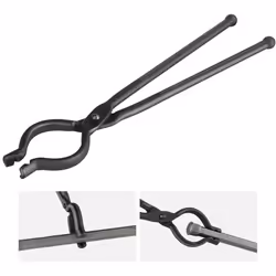 Pince de Forge - VEVOR - Tenaille de Forgeron en V en Acier au Carbone de 46 cmAcier au carbone ± 10 mm113 kg