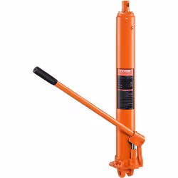 Vérin piston levage - VEVOR - Vérin hydraulique Long pour Grue dAtelier 8 T Base à Chape Simple Pompe665 x 117 x 109 mm995 kg