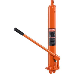 Vérin piston levage - VEVOR - Vérin Hydraulique Long pour Grue dAtelier 3 T Base à Chape Simple Pompe665 x 115 x 105 mm