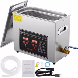 Nettoyeur à ultrasons 6L - VEVOR - Bac Ultrasons Numérique avec Chauffage Minuterie