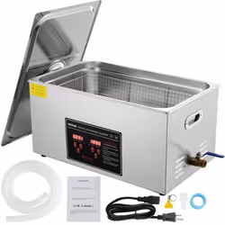 Nettoyeur à ultrasons 22L - VEVOR - Bac Ultrasons Numérique avec Chauffage Minuterie