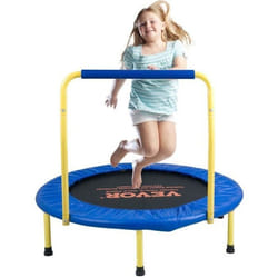Trampoline Exterieur Enfant - VEVOR - Trampoline pour Enfants Tout-petits Pliable 92 cm pour Intérieur Extérieur