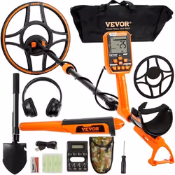 VEVOR Détecteur Métaux Professionnel Étanche Rechargeable Recherche dOr 305 cm