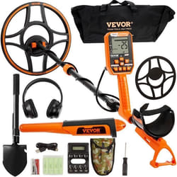 VEVOR Détecteur Métaux Professionnel Étanche Rechargeable Recherche dOr 305 cm