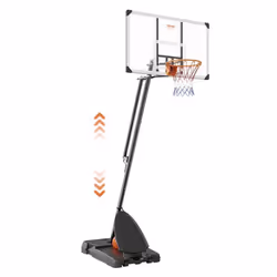 Panneau de Basket - VEVOR - Panier de Basket Panneau Basket 138cm Hauteur Réglable 232-305 cm Extérieur Intérieur