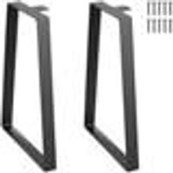 Pied de Table - VEVOR - 2PCS Pied de Bureau Basse Meuble Acier Massif Trapézoïdaux 4064 mm Noir