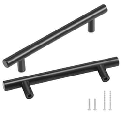 Poignee de Meuble Cuisine - VEVOR - 30PCS Poignée Meuble Armoire de Cuisine Acier Inoxydable 128mm Noir Mat