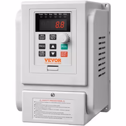 Variateur de Fréquence - VEVOR - Convertisseur de Fréquence VFD 22kW 10A 3CV Contrôle Vitesse Moteur Triphasé