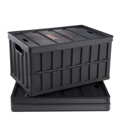 Caisse Rangement Pliable - VEVOR - Caisse de Rangement Plastique Pliable avec Couvercles 3PCS Empilables 65L