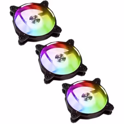 Ventilateur PC - LIAN-LI - BR120 - 3 x PWM - RGB - Noir Argent - 120 mm