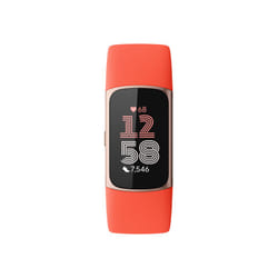 Fitbit Charge 6 AMOLED Bracelet connecté Corail, Or