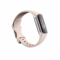 Fitbit Charge 6 AMOLED Bracelet connecté Beige, Argent