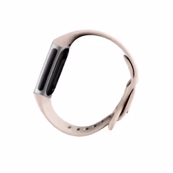 Fitbit Charge 6 AMOLED Bracelet connecté Beige, Argent - Vue supplémentaire 7