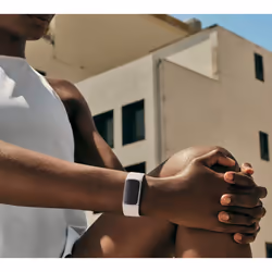 Fitbit Charge 6 AMOLED Bracelet connecté Beige, Argent - Vue supplémentaire 8
