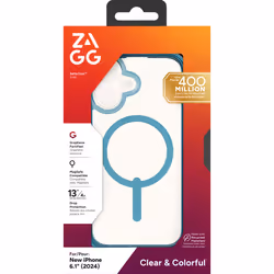 ZAGG Santa Cruz Snap 6.1" Housse Bleu, Transparent