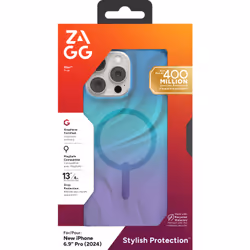 ZAGG Milan Snap Housse iPhone 16 Pro Max Bleu, Violet - Vue supplémentaire 4