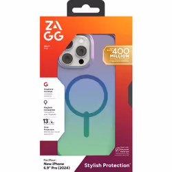 ZAGG Milan Snap Housse iPhone 16 Pro Max Vert, Violet - Vue supplémentaire 4