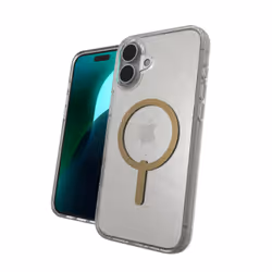 ZAGG Milan Snap, Housse, Apple, iPhone 16+, 17 cm (6.7"), Transparent, Or