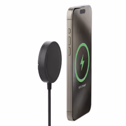 mophie Qi2 Magnetic Charger, Intérieure, USB, Recharge sans fil, 1 m, Noir