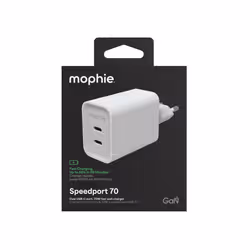 mophie Speedport 70 Universel Blanc Secteur Charge rapide Intérieure - Vue supplémentaire 7