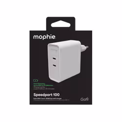 mophie Speedport 100 Universel Blanc Secteur Charge rapide Intérieure - Vue supplémentaire 7