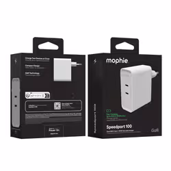 mophie Speedport 100 Universel Blanc Secteur Charge rapide Intérieure - Vue supplémentaire 8