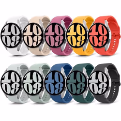 Bracelet en Silicone - MoKo - Compatible avec Samsung Galaxy Watch 7 FE 6 5 4 - 40mm 44mm - 43mm 47mm - 45mm