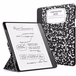 MoKo Stand Case for Kindle Scribe Modèle 2024/2022 Étui en Cuir de Qualité Supérieure avec Porte-StyloVeille/réveil Automatiq ...