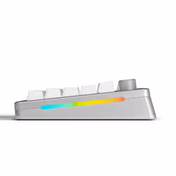 Glorious Gaming GMMK 3 PRO HE : clavier gaming sans fil réactif, effet Hall, corps alu, taux de polling 8K, switches MX et HE (hot swap), activation ajustable, ANSI TKL 75 % (Argenté) - Vue supplémentaire 2