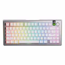 Glorious Gaming GMMK 3 PRO 75% Prebuilt clavier USB + RF Wireless + Bluetooth QWERTY Anglais américain Argent - Vue supplémentaire 3