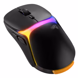 Glorious Gaming - Souris gaming sans fil Modèle O3 : Batterie échangeable InfinitePlay, Taux de rapport 8 kHz, Switch optiques 130M de clics, Ultralégère 66 g, Capteur optique 30k DPI, RGB - Noire - Vue supplémentaire 2