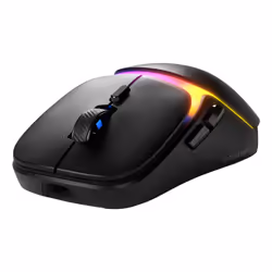 Glorious Gaming - Souris gaming sans fil Modèle O3 : Batterie échangeable InfinitePlay, Taux de rapport 8 kHz, Switch optiques 130M de clics, Ultralégère 66 g, Capteur optique 30k DPI, RGB - Noire - Vue supplémentaire 4
