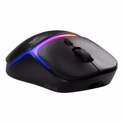Glorious Gaming - Souris gaming sans fil Modèle D3 : Batterie échangeable InfinitePlay, Taux de rapport 8 kHz, Switch optiques 130M de clics, Ultralégère 69 g, Capteur optique 30k DPI, RGB - Noire - Vue supplémentaire 3