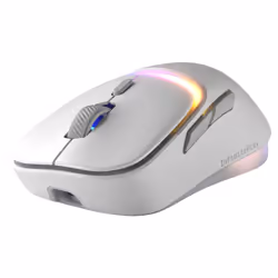 Glorious Gaming - Souris gaming sans fil Modèle D3 : Batterie échangeable InfinitePlay, Taux de rapport 8 kHz, Switch optiques 130M de clics, Ultralégère 69 g, Capteur optique 30k DPI, RGB - Blance - Vue supplémentaire 4