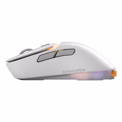 Glorious Gaming - Souris gaming sans fil Modèle D3 : Batterie échangeable InfinitePlay, Taux de rapport 8 kHz, Switch optiques 130M de clics, Ultralégère 69 g, Capteur optique 30k DPI, RGB - Blance - Vue supplémentaire 8