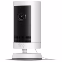 Caméra de surveillance RING Cam Plus - Plug-in - Blanche
