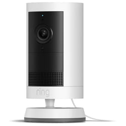 Caméra de surveillance RING Cam Plus - Plug-in - Blanche